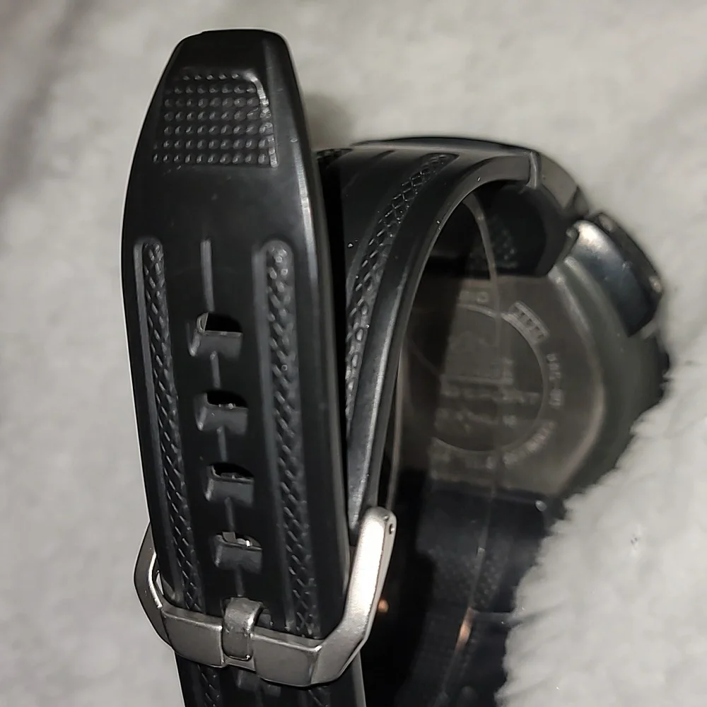 Casio Pathfinder PAG-80 Altimeter Barometer Thermometer Men's Watch Need Battery